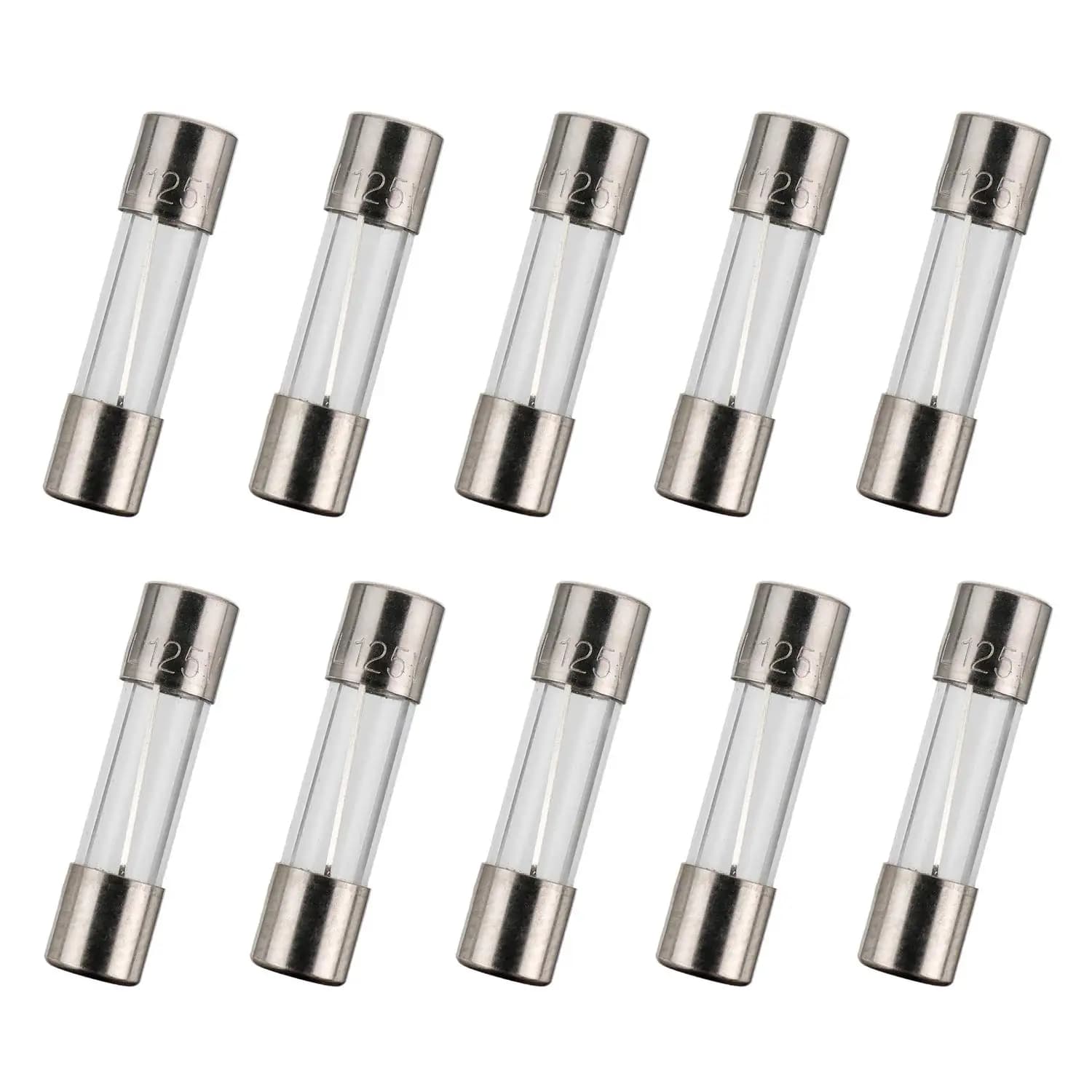 100 pz 5x20mm Tubo di Vetro A Soffio Rapido Fusibile Kit Assortiti Amp 0.2A 0.5A 1A 2A 3A 5A 8A 10A 15A 20A 250V con Scatola di Immagazzinaggio