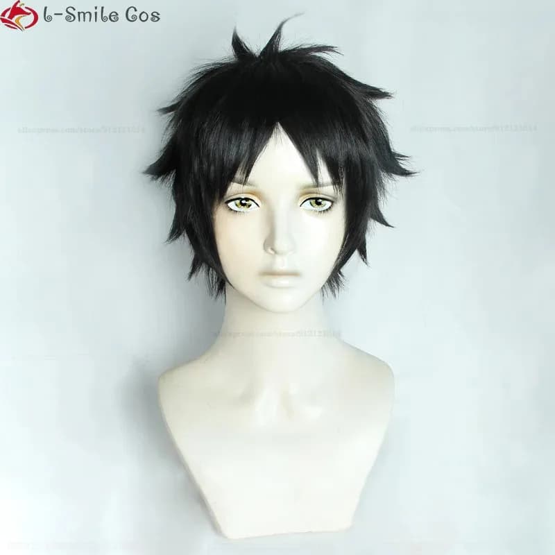 live 2025 Akaashi Keiji Cosplay short soft black Cos Anime heat-resistant hair volleyball club Halloween wigs + wig C