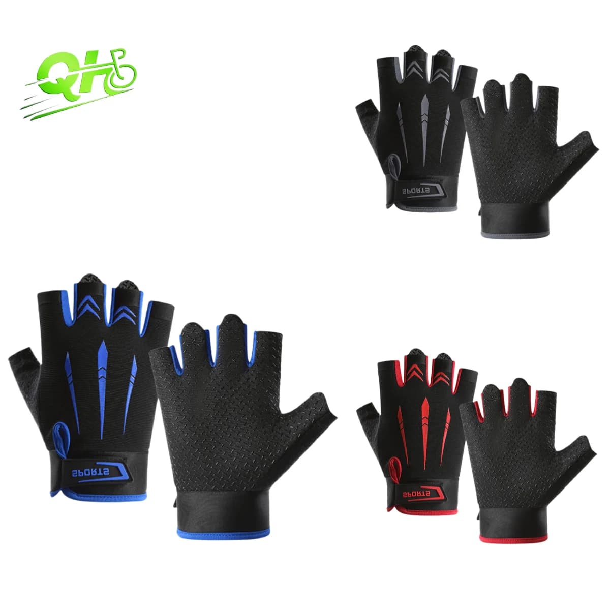 Men's Fashion Bike Gloves Fitness Motorcycle Without Breathable Breathable Comfortable Shock-proof Guantes Gym Anti-slip Accessories Mtb