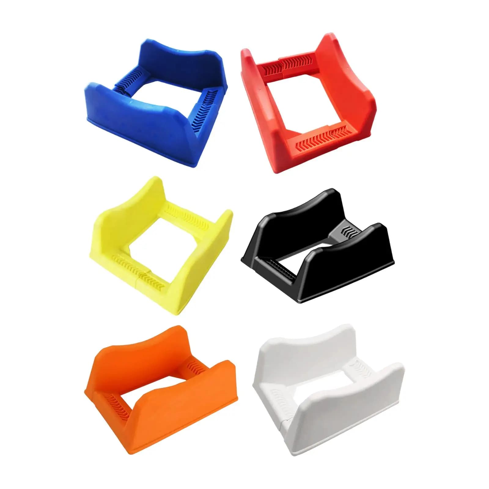Base per vassoio per pneumatici in plastica resistente Espositore per ruota per auto regolabile Installazione semplice Organizzatore versatile per fiera commerciale