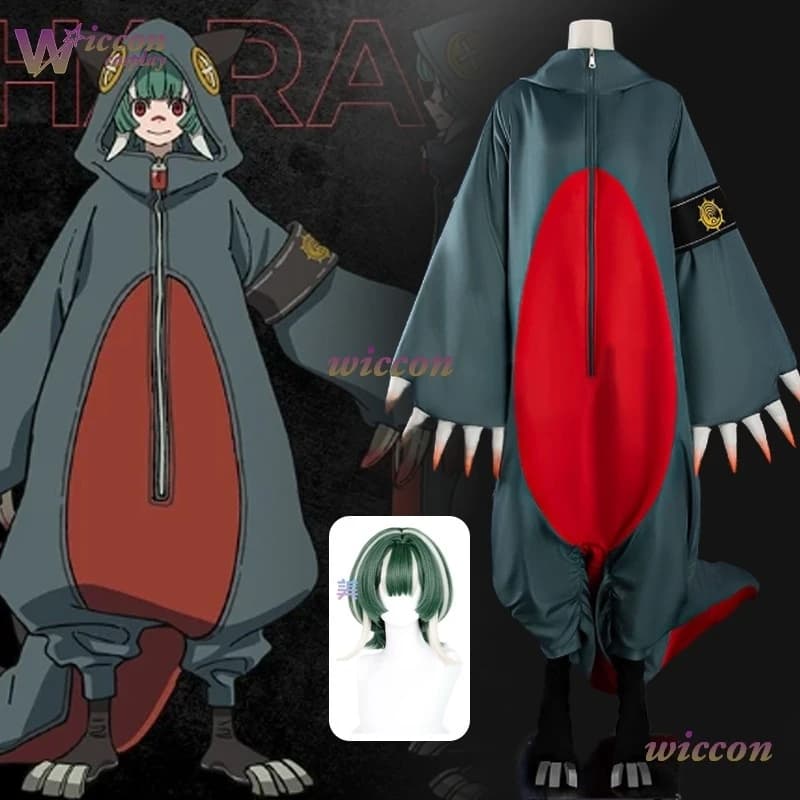 Costume Cosplay Anime Gachiakuta Guita with Wig, Size XS-3XL, Role Games suit, Halloween, Carnival, Theme parties