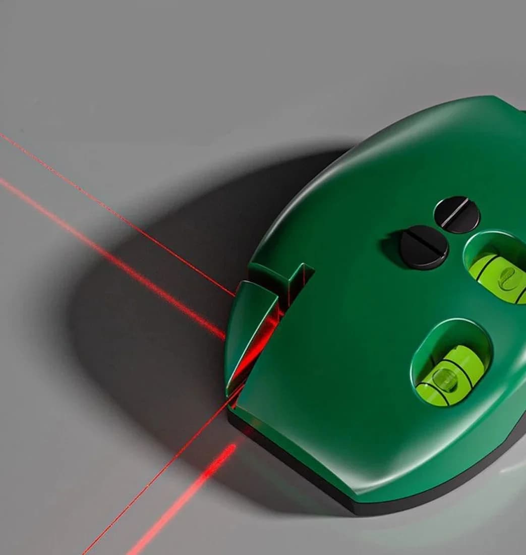 90 Grade Laser Level, High Precision Electronic Infrared Level, Long Distance Measurement Instrument for Walls, Battery Powered, Portable