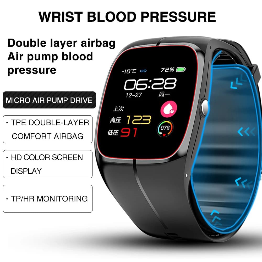 Air Pump Airbag Vera Blood Pressure Oxygen Temperature Cardiofrequency Meter Sfigmomanometer Medical Smart Health Clock