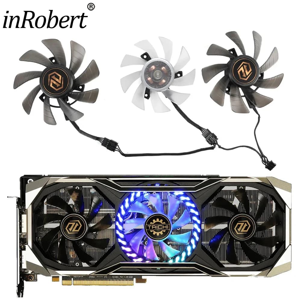 Nuovo 85MM T 129215 BU T 128015 Sostituzione ventola di raffreddamento BU per raffreddamento schede video grafiche ASROCK AMD Radeon RX 5700 XT Taichi X 8G