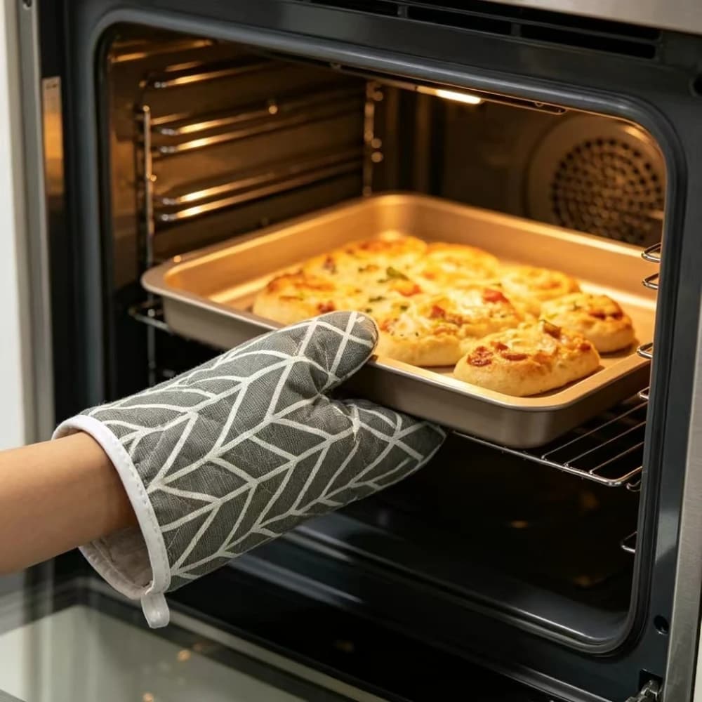 Guanti da cucina per cottura al forno, 2 pezzi, guanti per forno a microonde, guanti resistenti alle alte temperature e isolanti, guanti da forno resistenti al calore