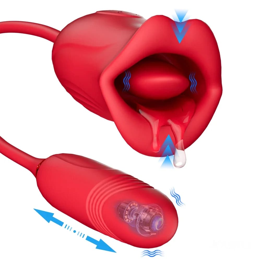 Spinta Succhiare Vibratore Lingua Femminile Leccare Telescopico Punto G Dildo Pompino Tettarelle Da Biberon Clitoride Stimolazione Uovo Giocattolo Del Sesso per Le Donne