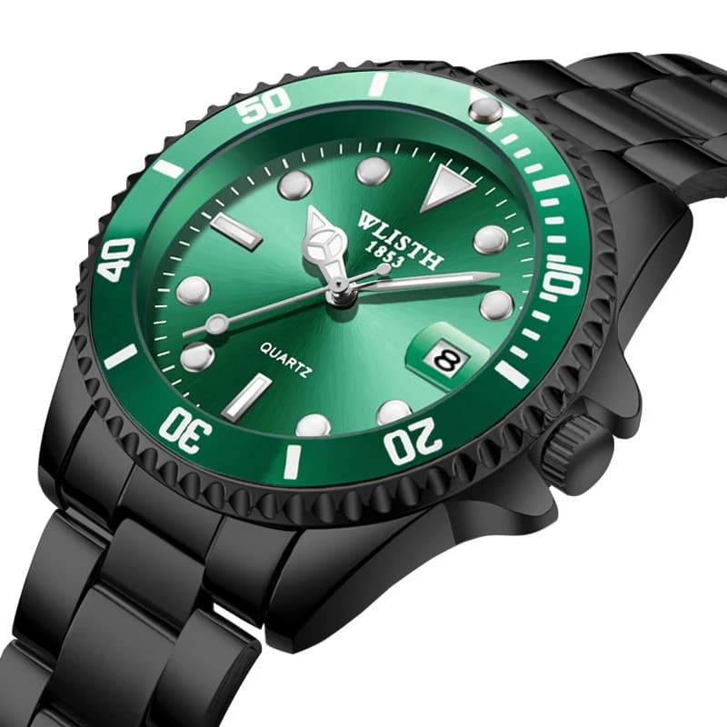 New Luxury Men's Watch, Stainless Steel Wrist Watch, Calendar, Quartz Watch, Waterproof, Bright, Homme Mountains, Relógios