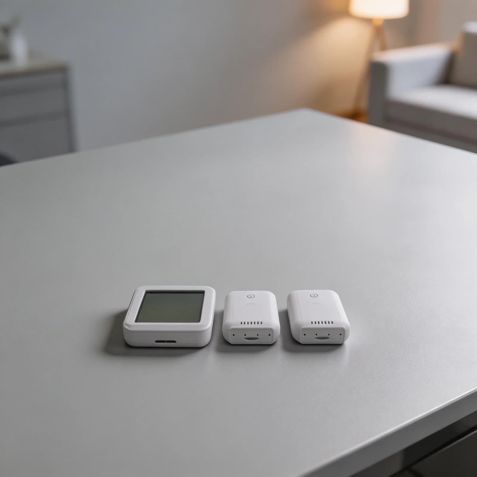 Temperature Alarm Thermometer, Fridge Hygrometer, Food Conservation Monitor, Double Sensor, Magnetic Mounting and Support
