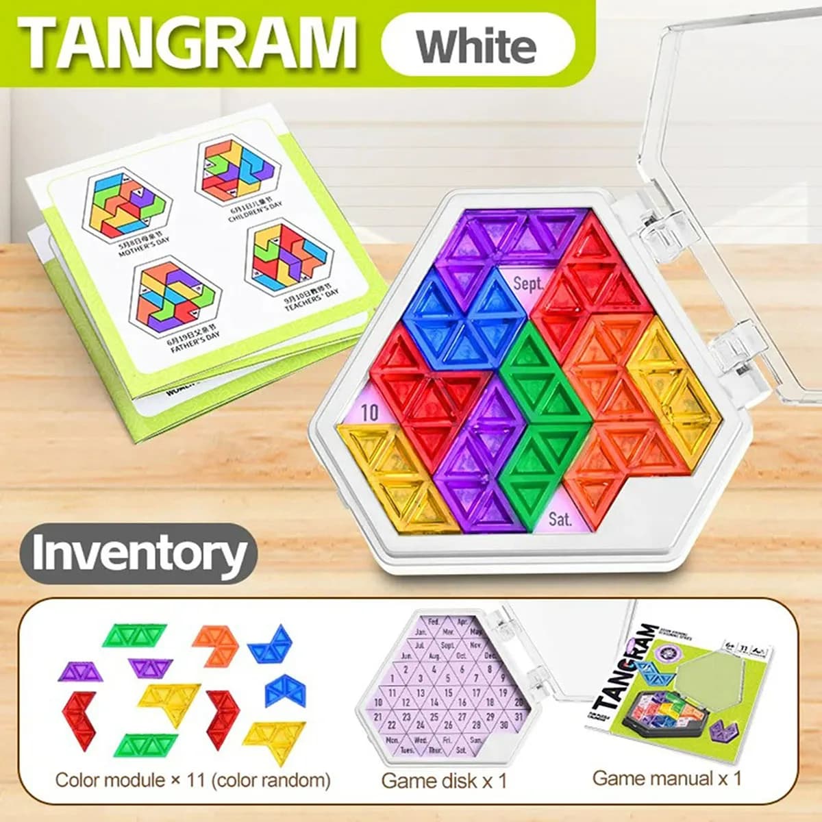 Divertente calendario puzzle gioco ragionamento logico calendario versatile scheda portatile Il calendario perpetuo può essere utilizzato come regalo di laurea