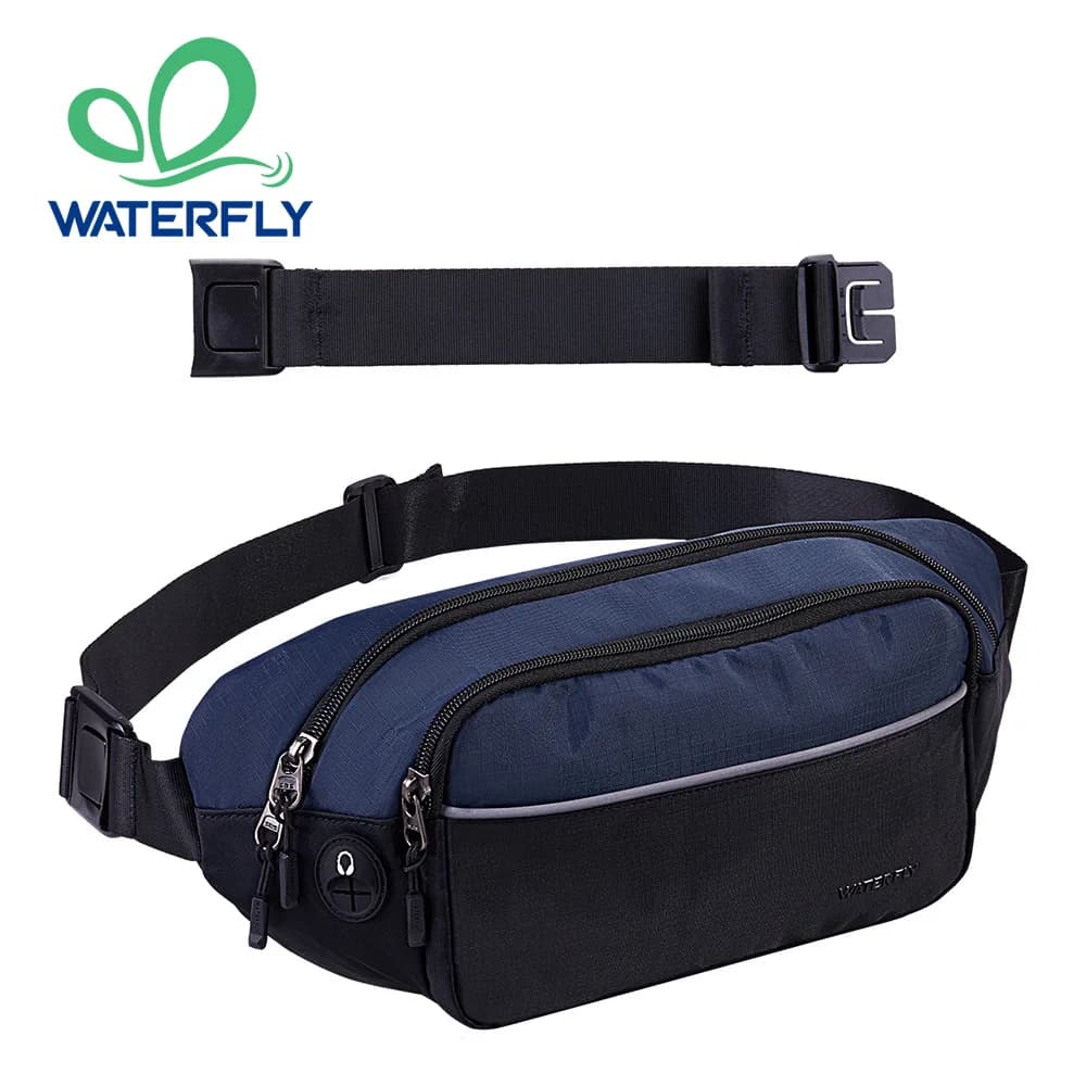 WATERFLY Marsupio Marsupi large for women Men Handbags belt strap fashion for hiking Race Travel Walks