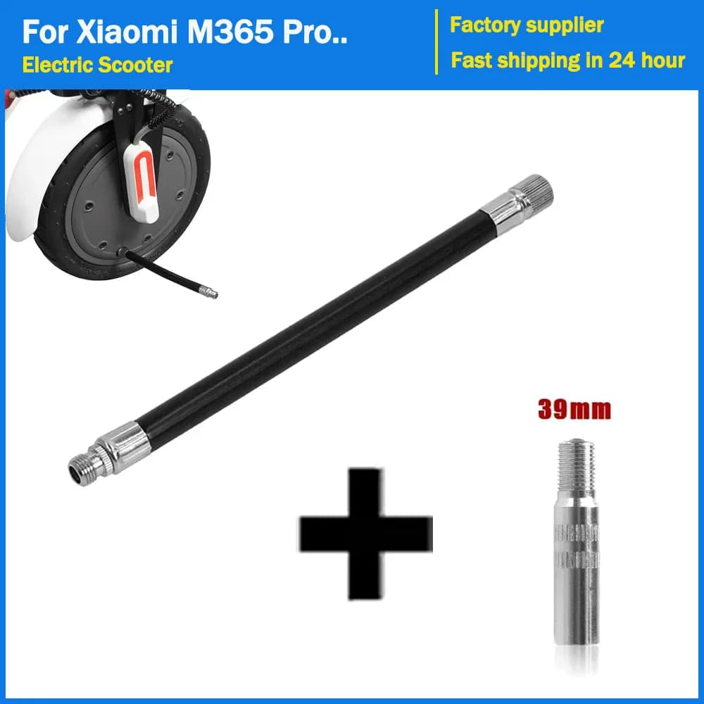 Vuoto gonfiabile dell'adattatore della valvola dell'aria di estensione dell'ugello del pneumatico dell'aria gonfiabile in acciaio per parti della ruota dello scooter elettrico Xiaomi M365 Pro 1s Pro2 Mi3