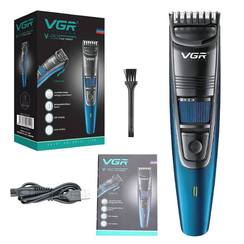 Original VGR Adjustable Shaving Haircuts for Men Wireless Shaving Haircuts Rechargeable Lithium Hair Cutting Machine