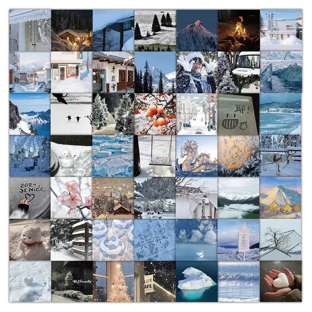 60 pezzi adesivi invernali accoglienti con cappuccio di latte dolce, decalcomanie decorative per notebook, custodie per telefoni, thermos, riviste, registrazione, negozio YourLife