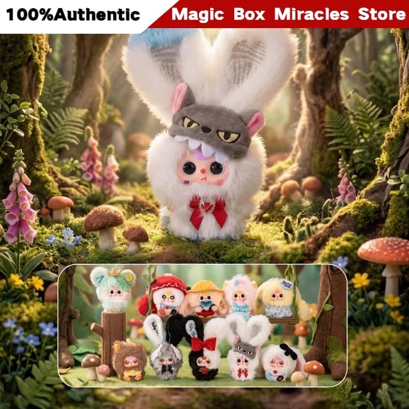 Original Baby Three The Fairy Tale World Series Blind Box Bambola di Peluche Ciondolo Giocattolo Morbido Decorazione Borsa Regalo Sorpresa da Collezione