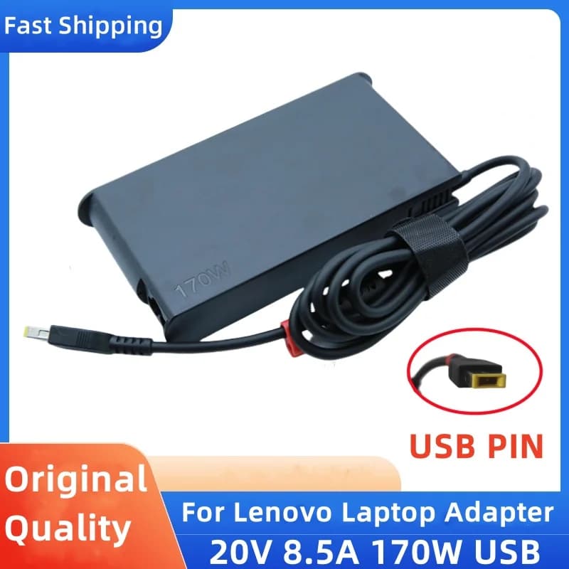 Caricatore adattatore di alimentazione per laptop USB 170W 20V 8.5A per Lenovo Thinkpad P1 P50 P51 P52 P53 P70 P73 W540 W541 T540P Yoga 15 45N0487