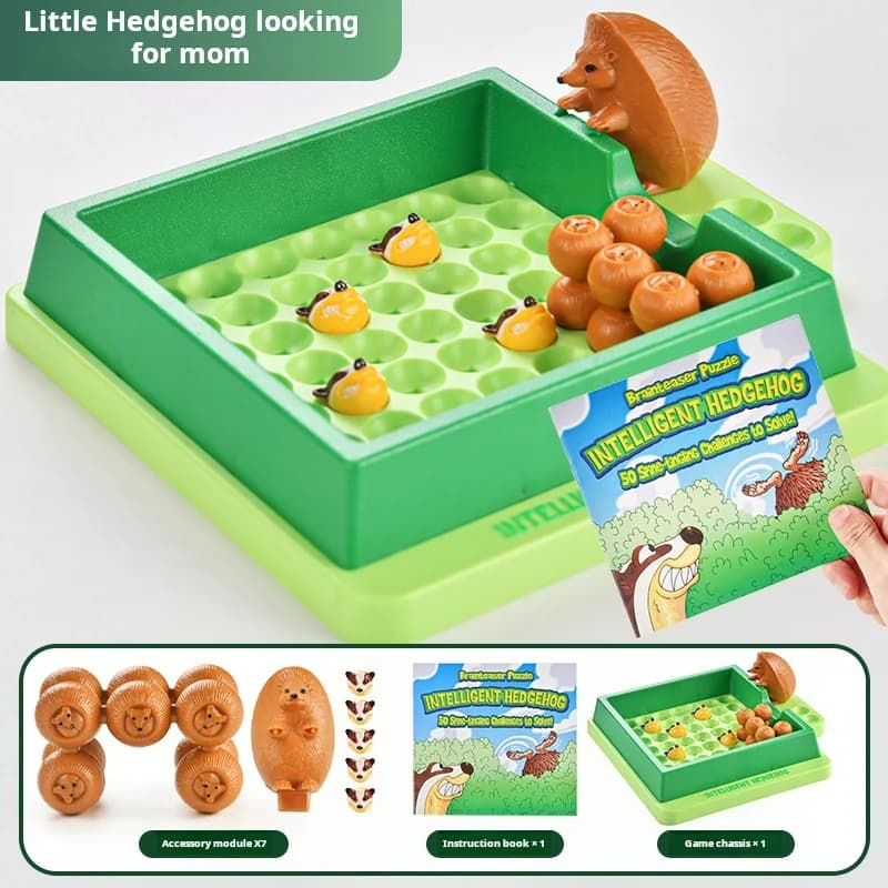 Bambini Riccio Giochi da tavolo Labirinto Labirinto Puzzle Giocattolo logico Educazione Montessori Divertente Gioco da tavolo rotolante Ragazzo Ragazza Regalo