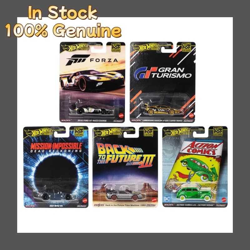 2025new 1/64 Hot Wheels Modello di Auto Pop Culture Serie L Bmw M5 Ritorno Al Futuro Collezione Auto In Lega Giocattolo Modello Ragazzi Regalo Magazzino