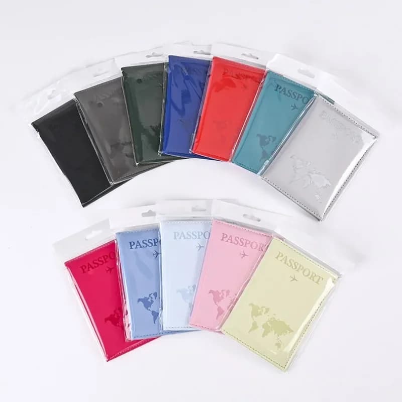 Travel passport holder for woman and man, card holder, PU leather passport holder, corporate identity card holder, credit card holder, wallet