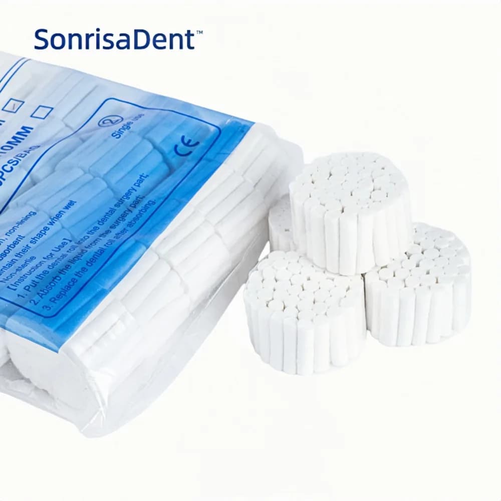 1000 pcs Use And Drop Dental Medical Surgery Cotton Rolls Tooth Whitening Cleaning High Purity Cotton Roll Dentist Dentist Odontoiatria
