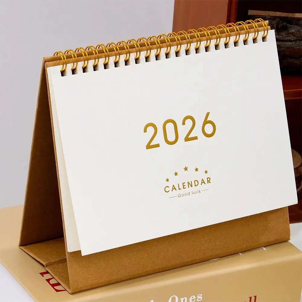 2026 Calendario cartaceo da tavolo Pianificatore annuale multifunzione Pianificatore Decorazioni per la casa Notebook Agenda Organizzatore Home Office