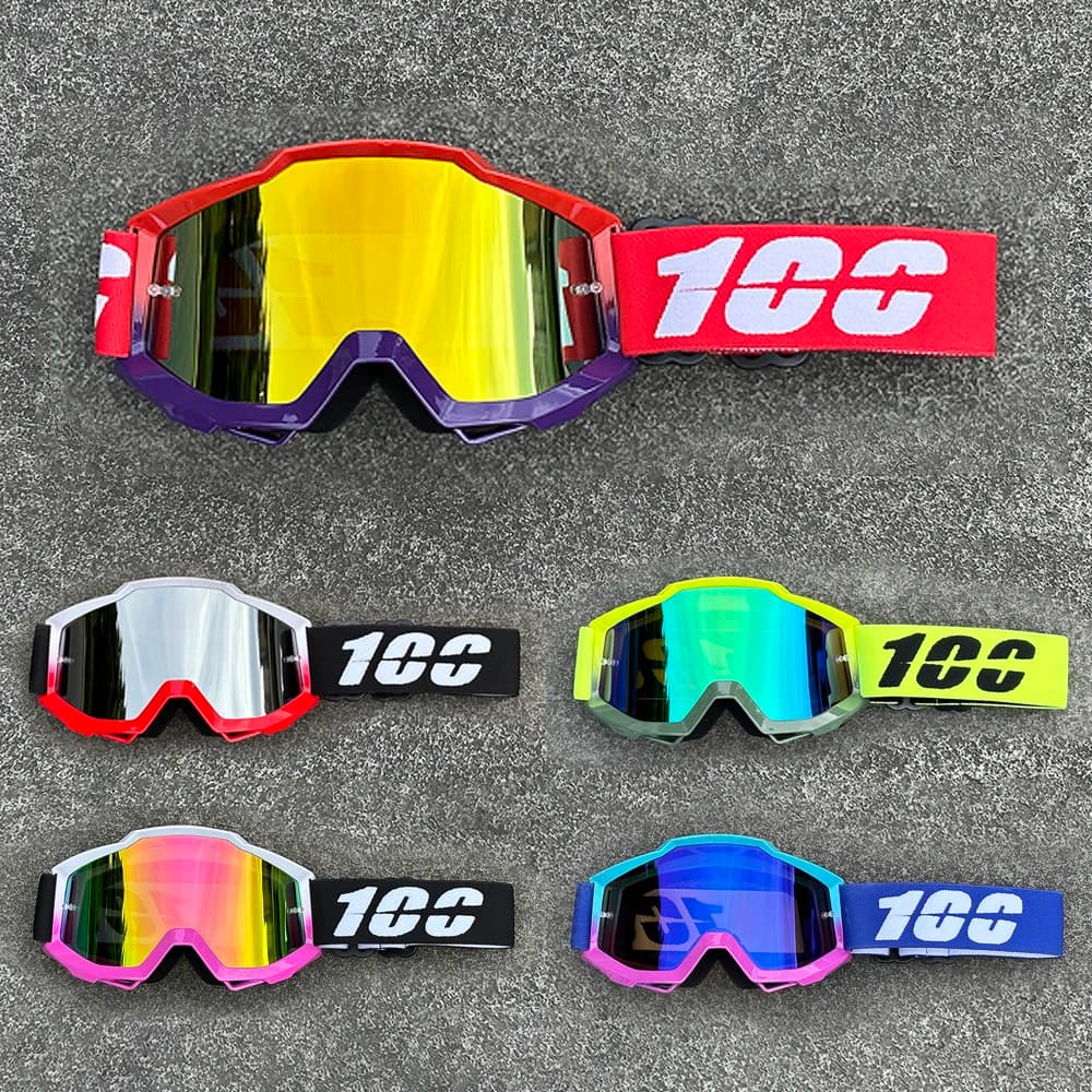 Hot 100 Motorcycle Glasses Motorcycle Glasses MX Helmet Moto Dirt Bike ATV Skiing Outdoor Sports Glass Scooter Googles Mask