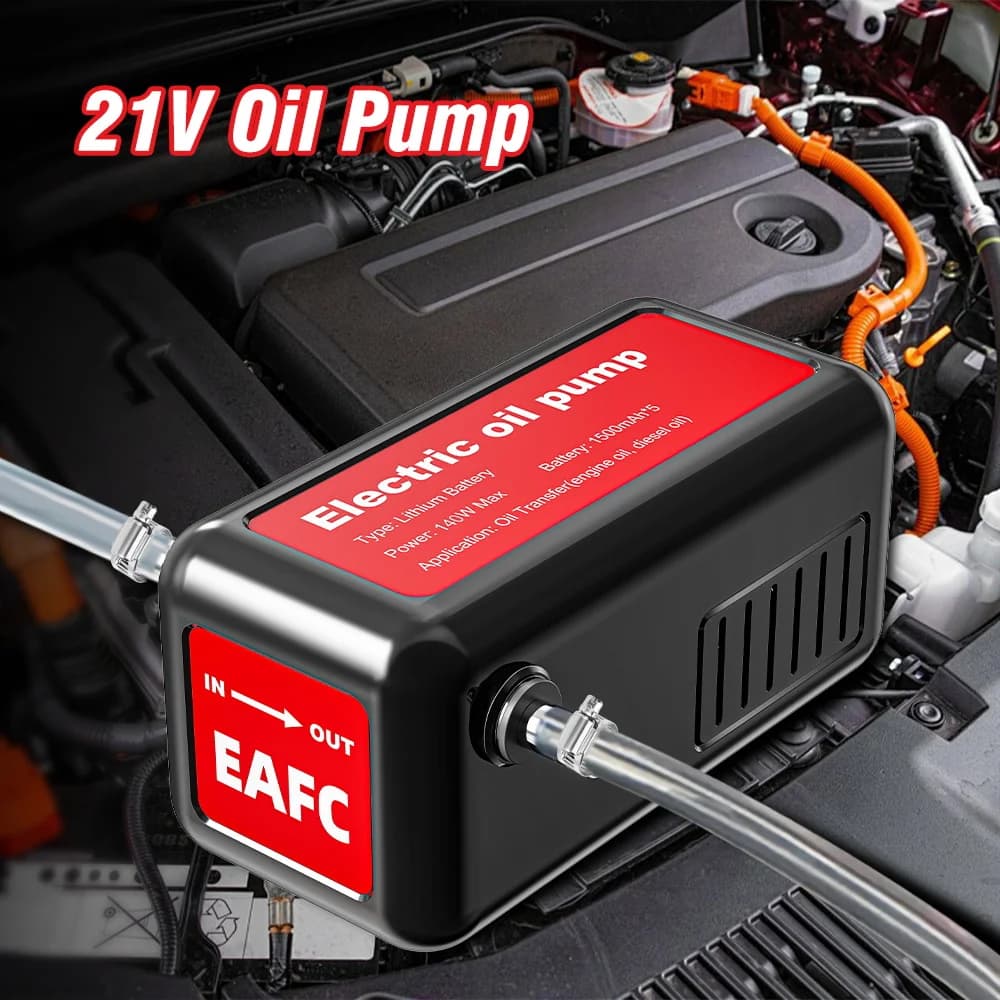 140 W Wireless Portable Oil Pump Electric Oil Transfer Pump Built-in Cambie Oil Equipment Fuel Pump for Car Moto