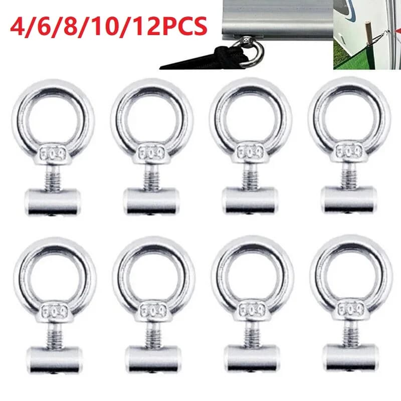 M4 Sollevamento Occhio Dado di Fissaggio Tenda Tappo Track Mount Tie Imbottiture Occhiello Rail Track Viti Per RV Caravan Barca Camper Tenda