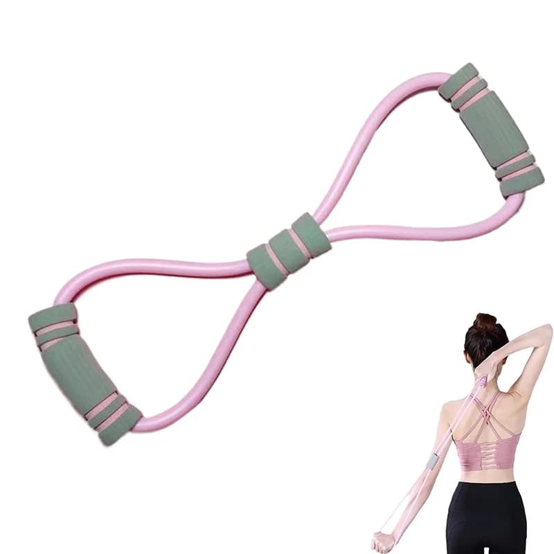 Brace Figure 8 Resistance band Resistance band Sautee with handles Gym Fitness Gymnastics Training Corda 8 Elastic words