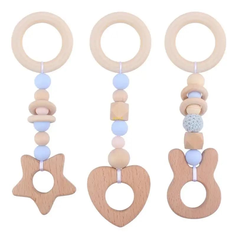 Giocattolo teether in silicone per bambini 0-6 mesi in modo così catena doccia del bambino