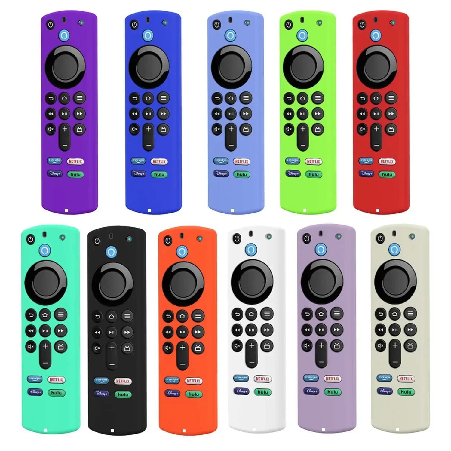 Silicone protective case for Fire Stick 4K MAX/3a generation Fire TV Remote Dustproof housing that lights up in the dark
