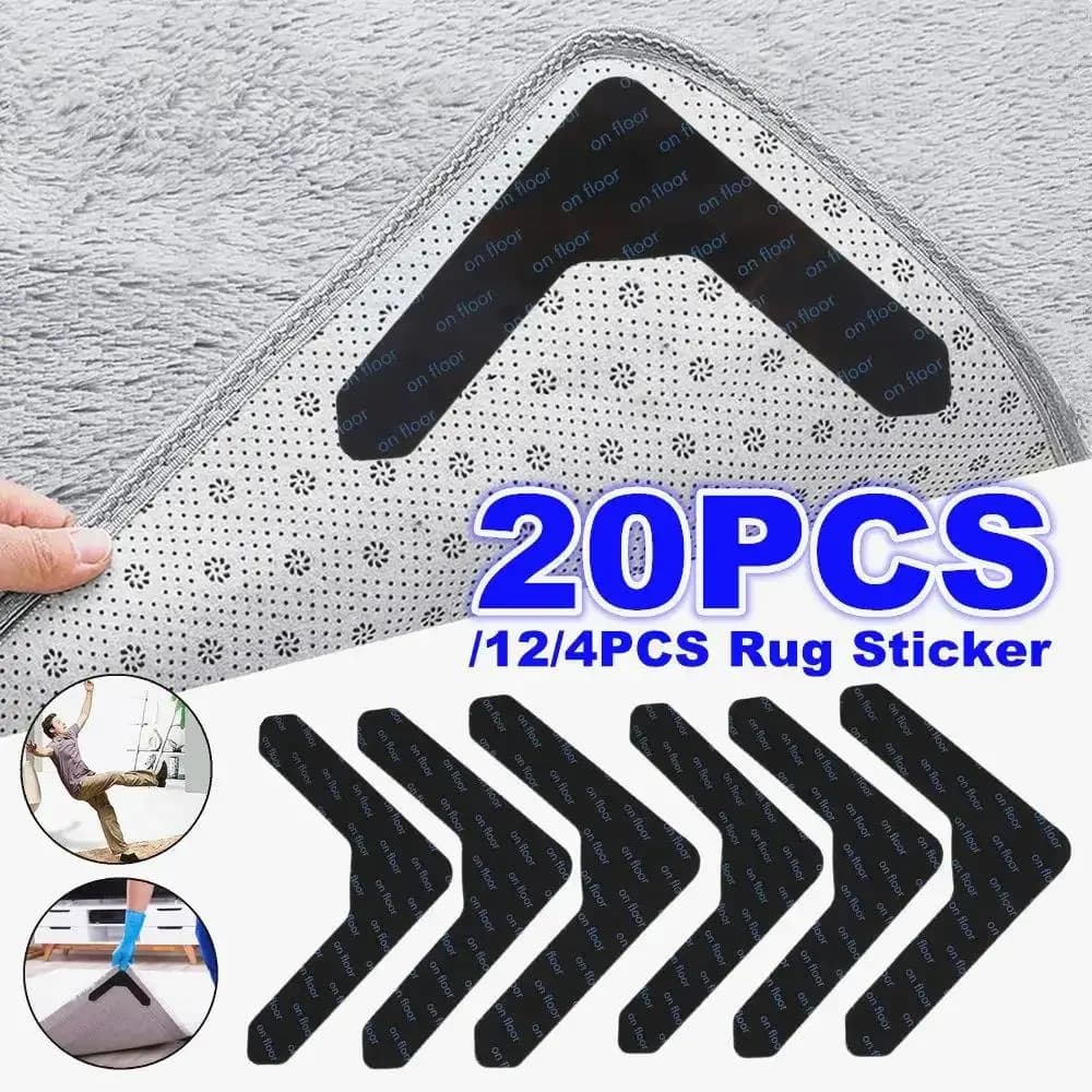 4/8/20pcs Strong Self Adhesive Fastener Dots Stickers Adhesive Hook Loop Tape For Bed Sheet Sofa Mat Carpet Anti Slip Mat Pads