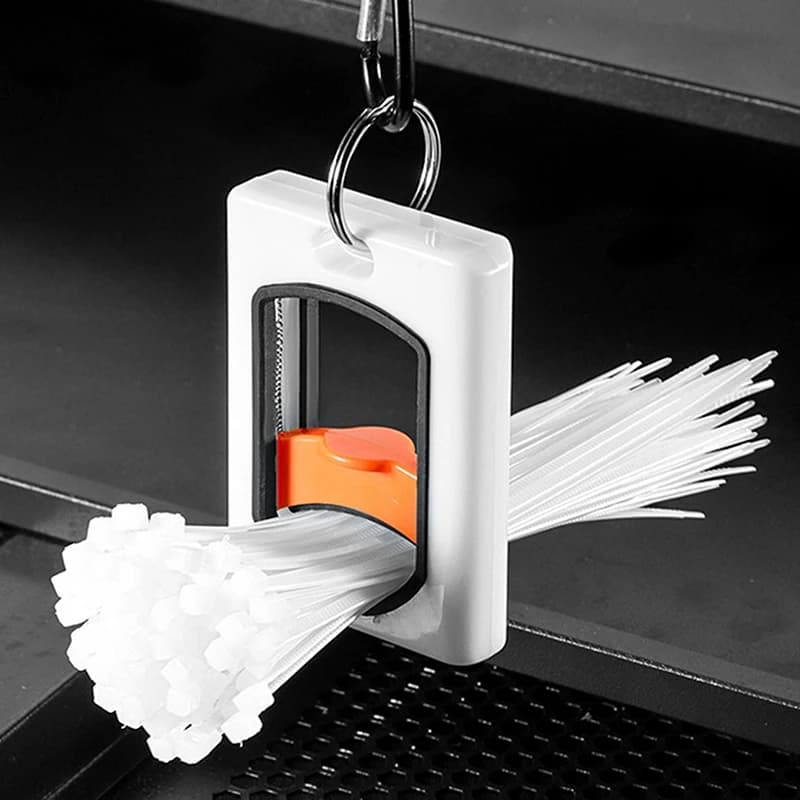 1pc portaoggetti portatile porta fascette stabile organizzatore fluorescente organizzatore quadrato fascette per cavi fluorescente