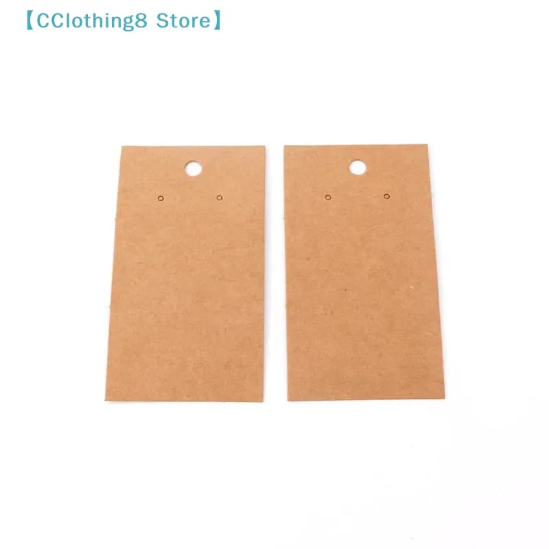 50/100 Pezzi Cartoncini Espositori per Orecchini - Supporti Fai-da-te per Orecchini a Cerchio e da Unghia, Etichette per Esposizione Gioielli, Forniture per Imballaggio【AliS8】