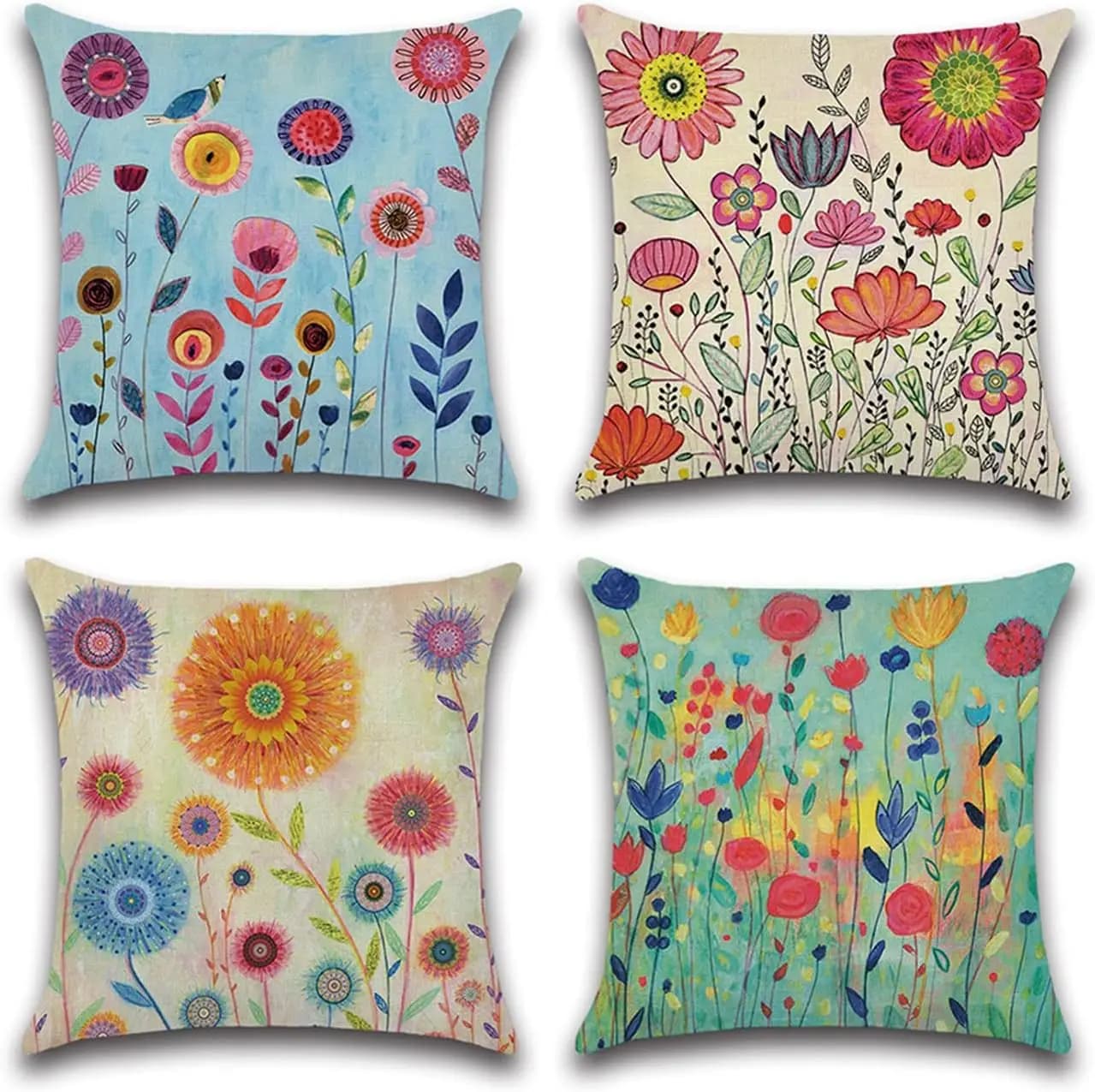 Floral Pattern Different Pattern Linen Cute Modern Decoration for Home All season Interior Bedroom Sofa Pillow Lining Pillow Federation