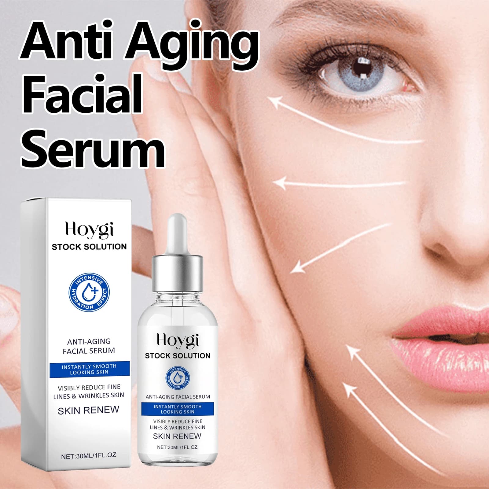 Serum face to vitamin C 30 ml brightening, anti-aging firm minimizes the hydrating pores firming essence for thin lines opaque skin
