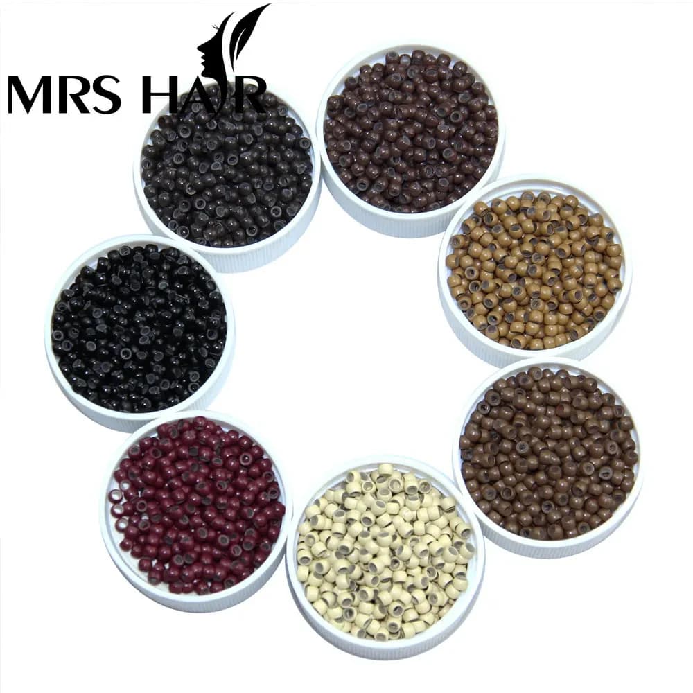500 pz Perline Per Capelli In Silicone Nano Anello Micro Perline Salone di Moda Parrucchiere Dreadlock Strumenti di Estensione Dei Capelli 8 Colori