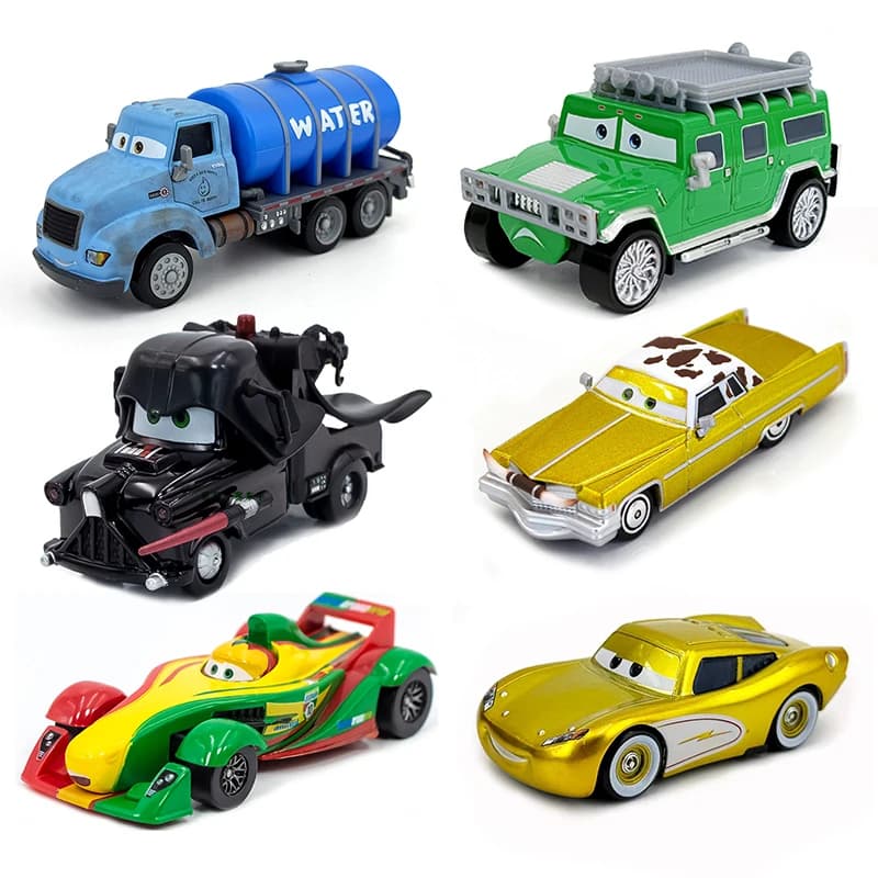 6 Modelli di Auto in Metallo Die-Cast Mr. Drippy, Mel Dorado, Darth Mater - Giocattoli Educativi per Bambini