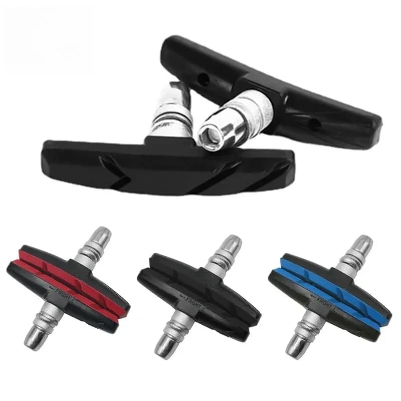 1/2 paia di pastiglie freno silenziose per bicicletta durevoli V supporto freno blocchi di gomma per accessori ciclismo per prestazioni di lunga durata