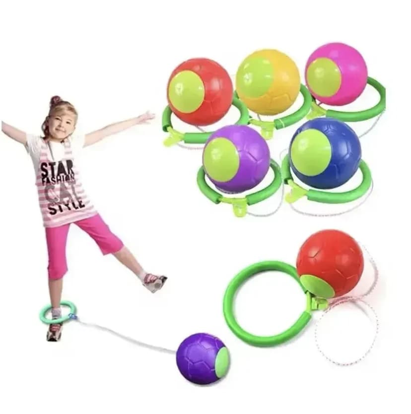 Kids Jumping Ball, Rotating Jumping Ring, Single Foot Jumping Rope, Coordinated, Balanced, Outdoor Fun Toy, Amusement Park, Sports Set