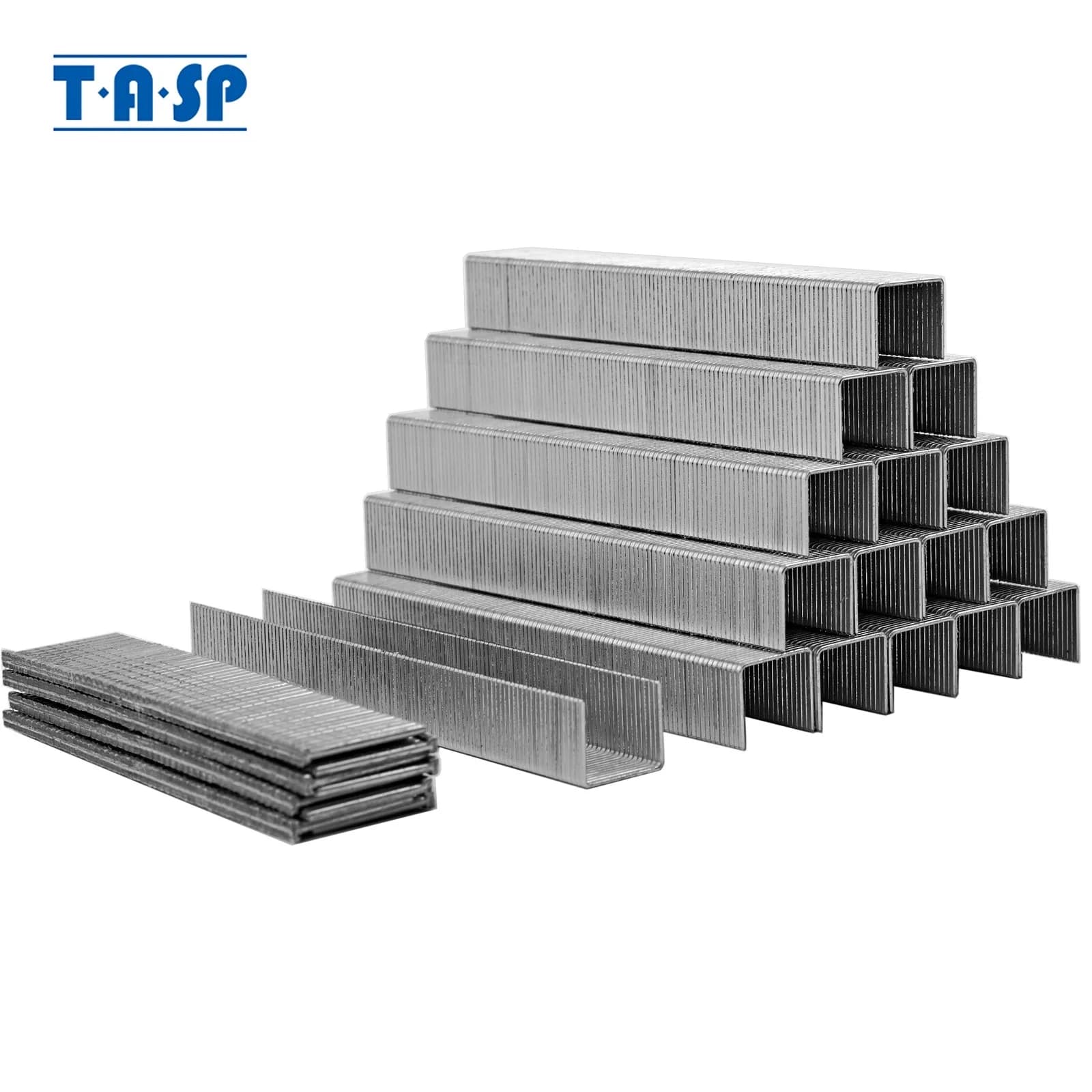 TASP 2000 pz. Graffette e Chiodi, 10mm Tipo 53 (1600 pz.), 14mm Tipo 47 (400 pz.) per Graffettatrice Elettrica MESG45 Senza Fili