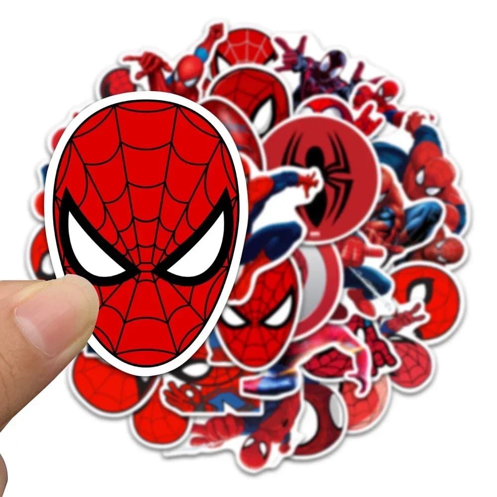 Adesivi Disney Spider Man Cool Anime Toy Decalcomanie Skateboard fai da te Cancelleria Notebook Laptop Cartoon Graffiti Adesivo per regalo per bambini