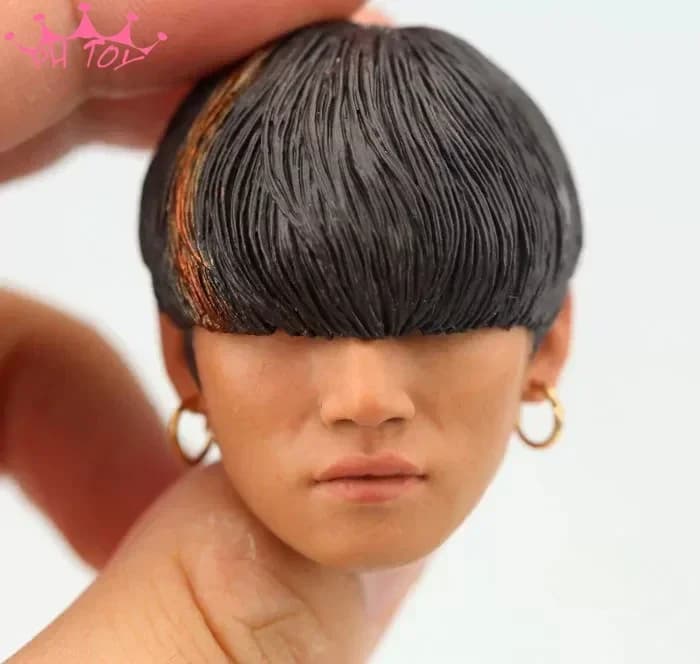 1/6 Bilancia Asiatico Coreano Cantante Kang Dae Sung Testa Sculpt Alla Moda Maschio Testa Intagliare Modello per 12in Action Figure Collezione Giocattolo