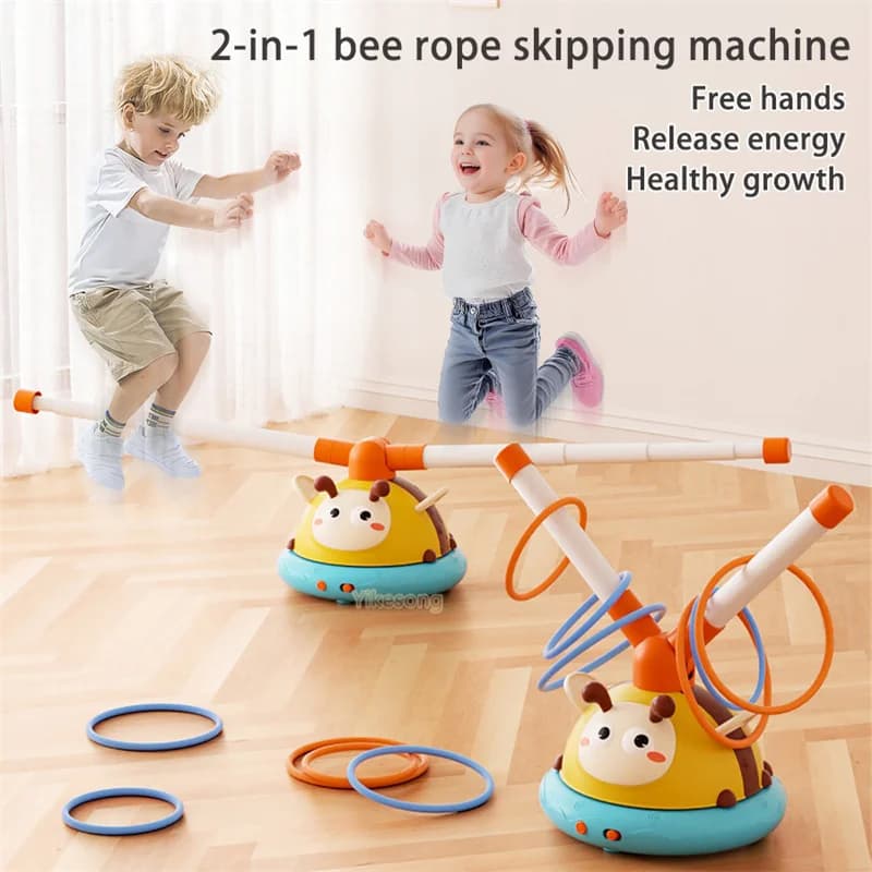 2 style Skipping Machine Ferrule Jump Baseball Game Bee Activity Toy Sport Music Multifunction Outdoor Educational Entertainment
