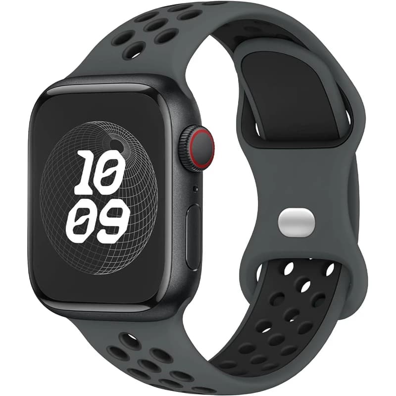 Silicone Watch Strap For Apple watch 44MM/45MM/46MM 49MM/38MM/40/41MM Sports Rubber Band Iwatch Series Ultra 11 10 9 8 7 6 SE 5