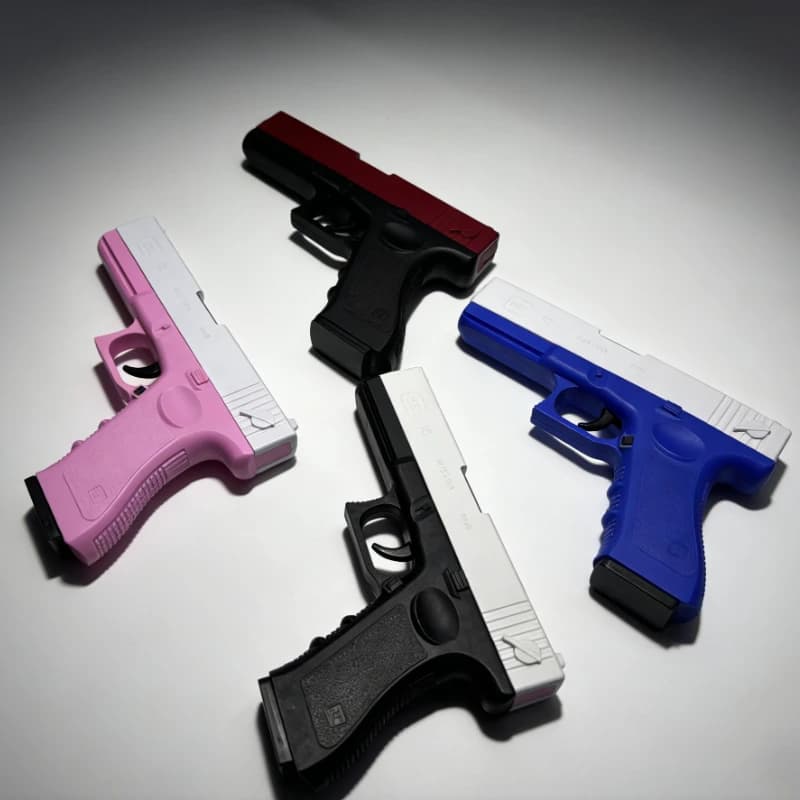 NUOVA pistola ad aria compressa di alta qualità con proiettili morbidi, pistola giocattolo manuale con caricatore inferiore, laser, per sport all'aperto, gioco CS, arma giocattolo, regalo per bambini, regalo per ragazzi