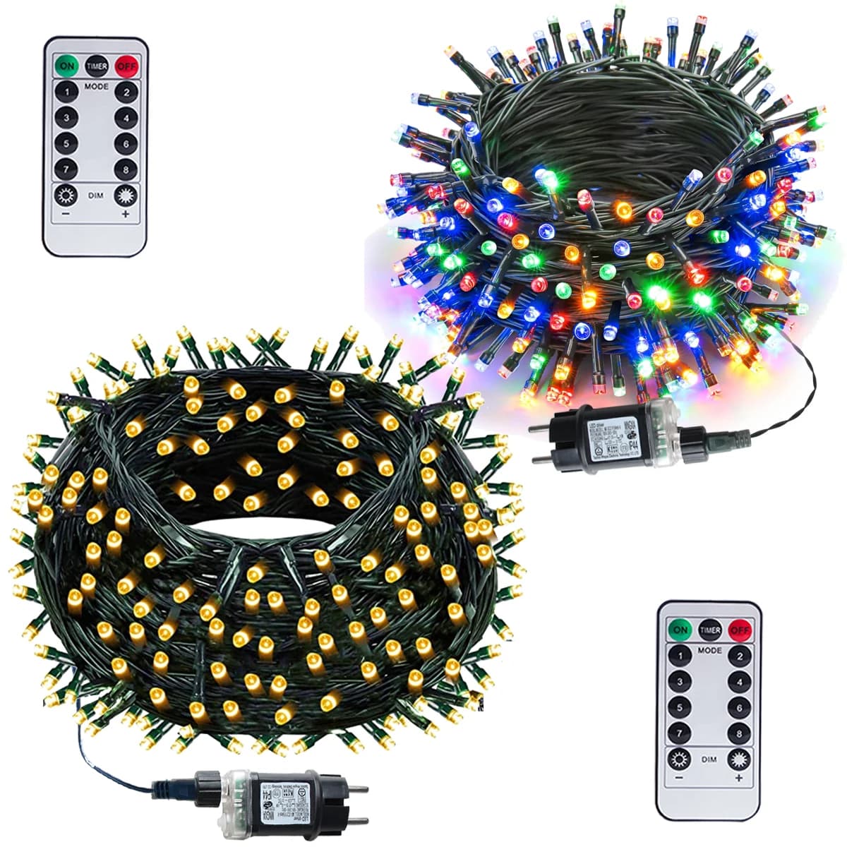 100-800 LED Outdoor 220V LED Luci della stringa leggiadramente Luci di Natale per la ghirlanda Festa di nozze Vacanza Lampada da giardino Decorazioni natalizie