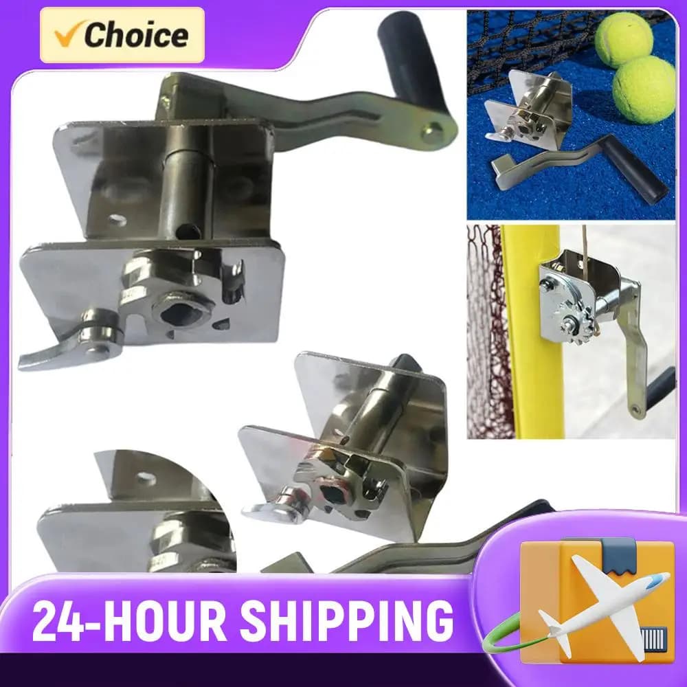 Hand crank tensioner for sports mesh, outdoor volleyball net tensioner, badminton, tennis, pole net