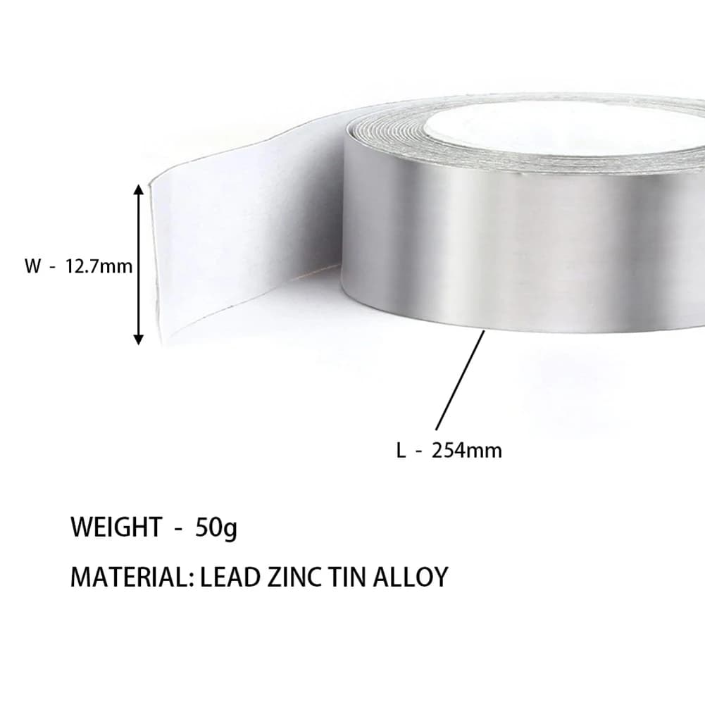 1 self-adhesive weight sheet roll for golf club, tennis, badminton racket, weight strips, golf training accessories