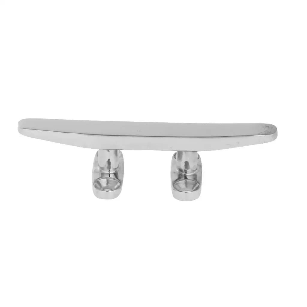 Boat Cleat 4inch Marine Boat Line Rope Dock Deck Open Base Heavy Duty Marine Grade 316 Stainless Steel Mooring Accessories 10mm