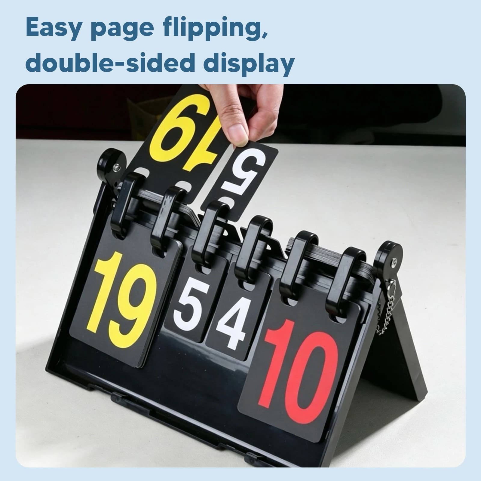 Convenient Folding Scoreboard Waterproof Portable Scoreboard Sport Scoreboards for Volleyball Ping Pong Cornhole Baseball Games